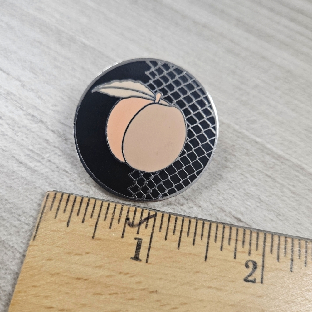 Culture Abuse  - Peach - Enamel Pin OUT OF PRINT. RARE.